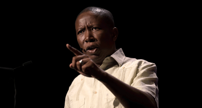 Opposition Leader Malema Urges South Africans to Reject Xenophobia, Blames Leadership