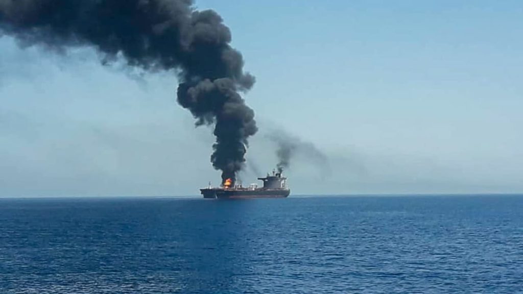 Two Explosions Hit Cargo Vessel Near Iraq, Officials Confirm