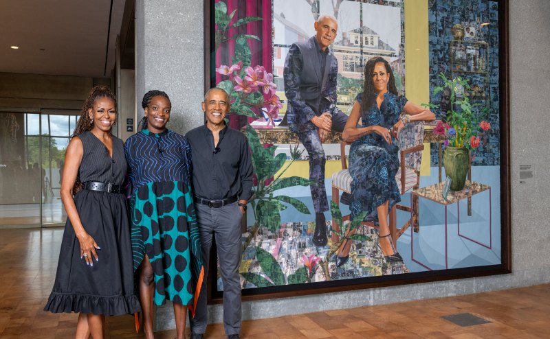 Nigerian-Born Artist Creates Official Obama Portrait for Presidential Center