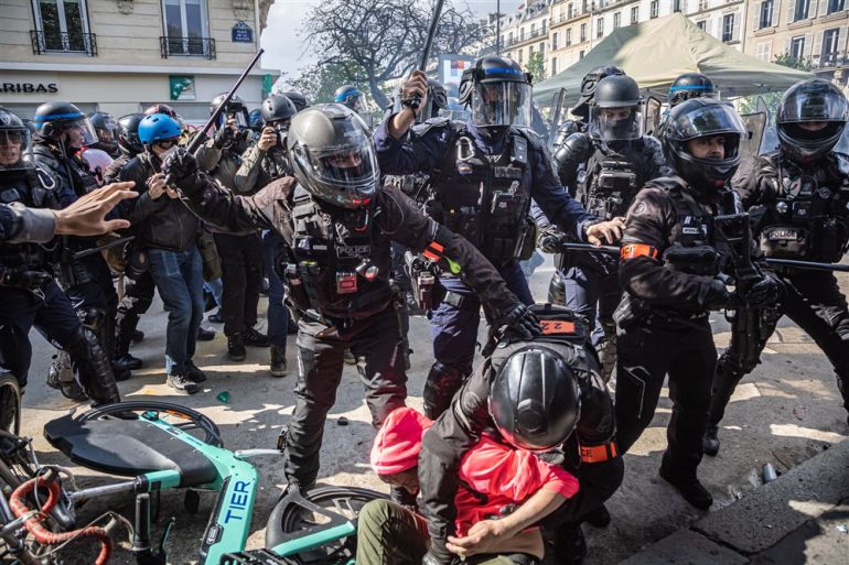 France Arrests Near 1,800 as President Threatens Action Over Protest Violence